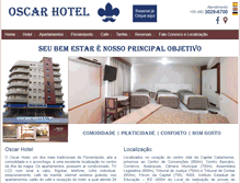 Tablet Screenshot of oscarhotel.com.br